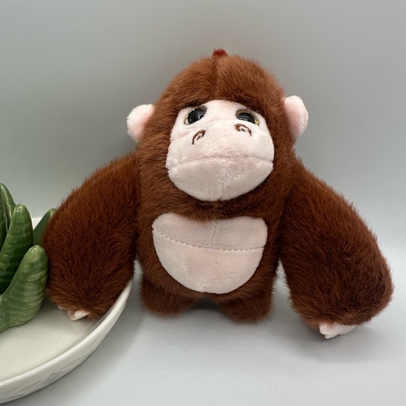 Gorilla Plush Bag Charm Key Chain - Picture 7 of 7